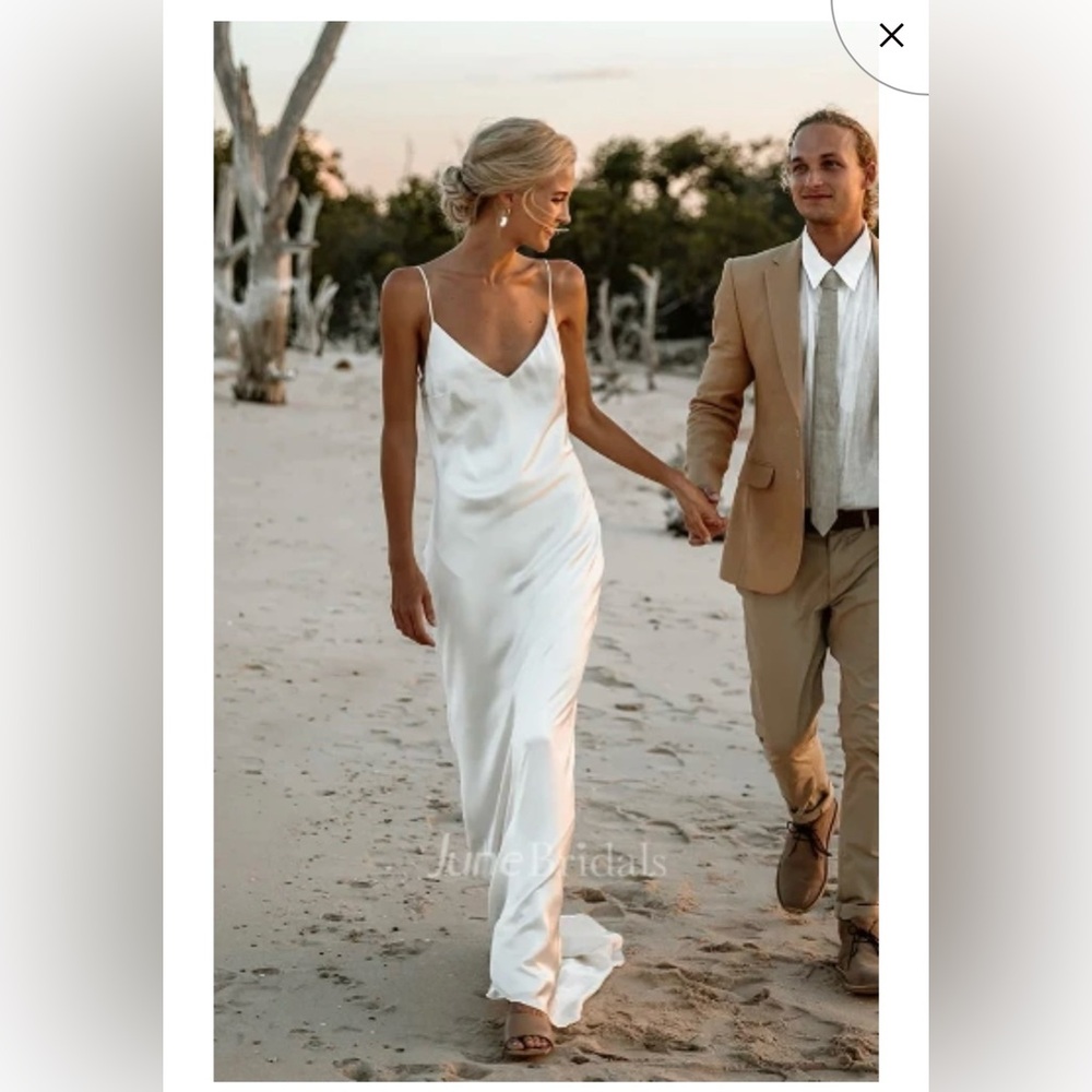 White Satin Dress